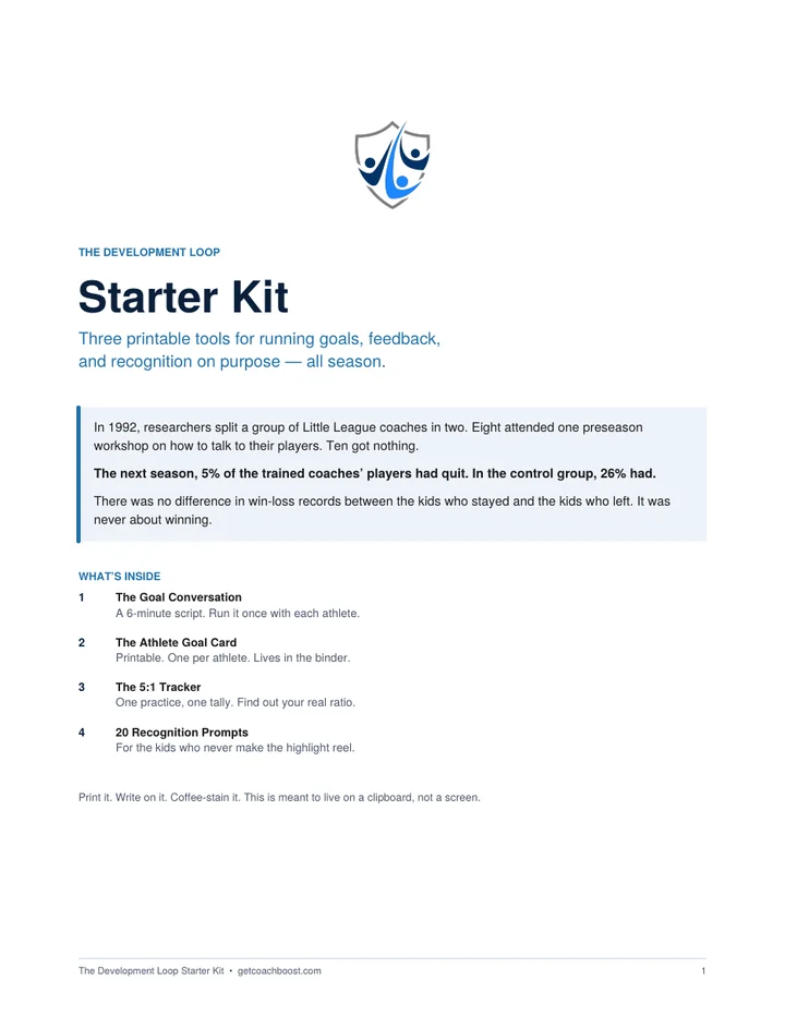 Cover of the Development Loop Starter Kit